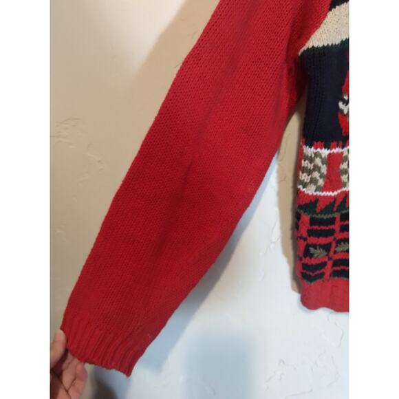 Vintage Karen Scott Red Winter / Christmas Sweater - Picture 4 of 5
